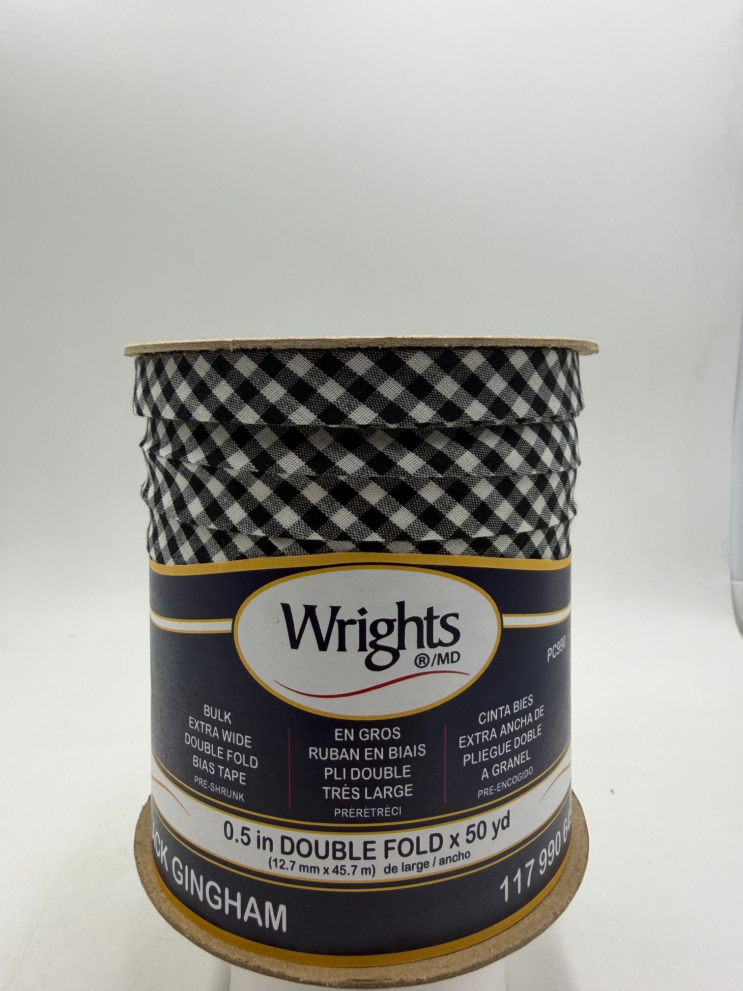 Bulk spool — Black Gingham